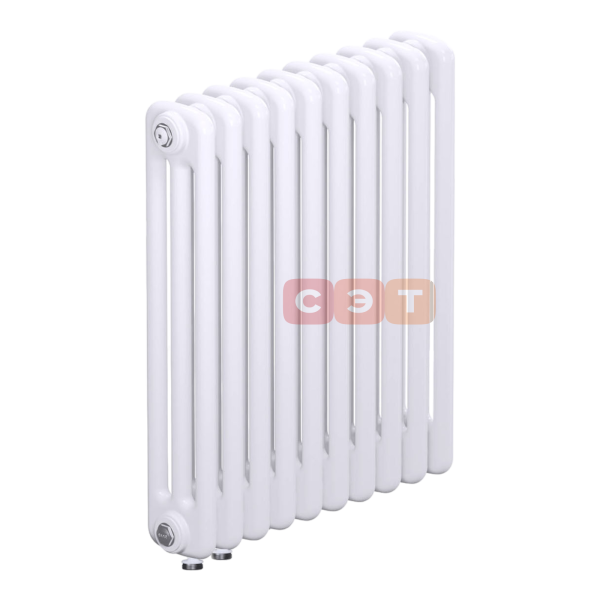 Радиатор стальной 3х трубный Rifar TUBOG 10 секций (в.  570мм, подкл. -  донное левое/правое, ТЕРМОКЛАПАН)